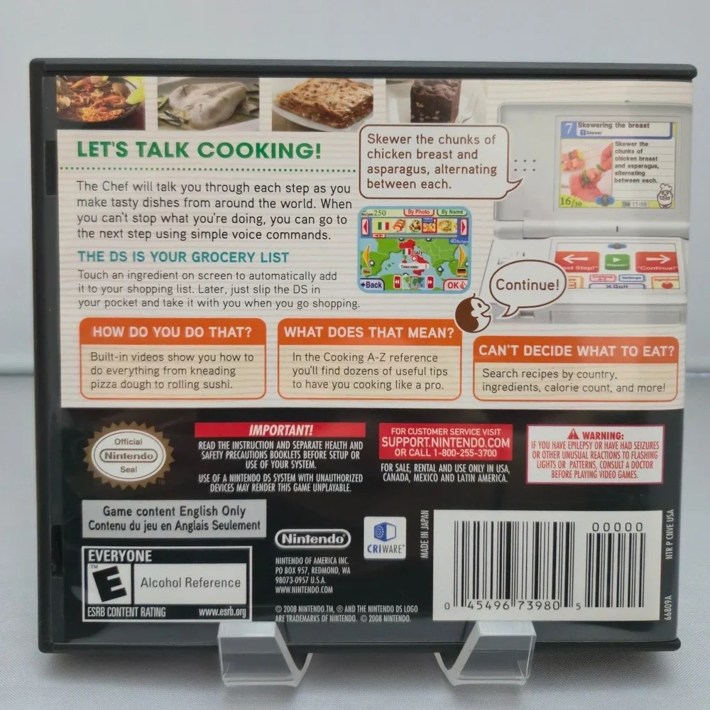 Personal Trainer Cooking Nintendo DS‎ - Complete CIB W/ Manual Tested Very Clean
